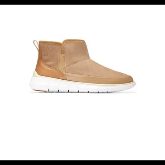 Cole haan zerogrand water resistant wr birch suede bootie - Picture 3 of 11